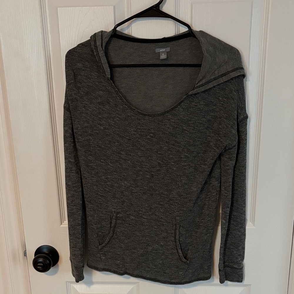 Aerie Charcoal Lightweight Hoodie